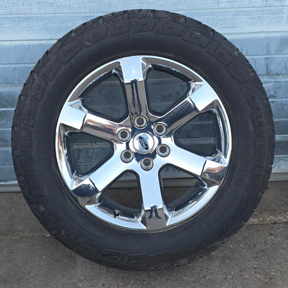 SOLD-20" FORD F150 EXPEDITION CHROME WHEELS IRONMAN TIRES 2021 2022 2023 #4501