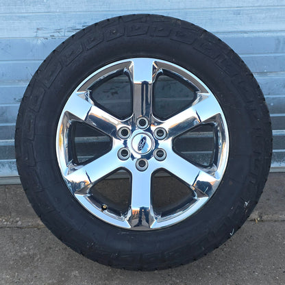 SOLD-20" FORD F150 EXPEDITION CHROME WHEELS IRONMAN TIRES 2021 2022 2023 #4501