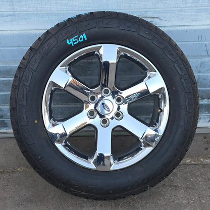 SOLD-20" FORD F150 EXPEDITION CHROME WHEELS IRONMAN TIRES 2021 2022 2023 #4501