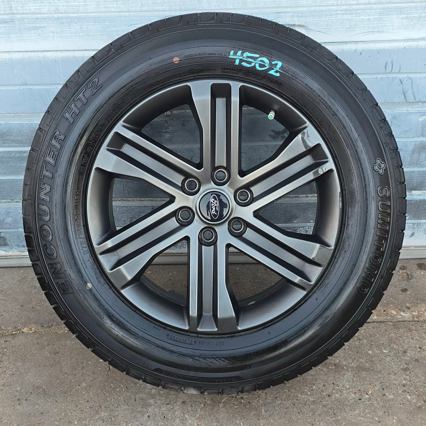 2021-2023 20" FORD F150 DARK GREY WHEELS TIRES ML3Z1007GA #4502