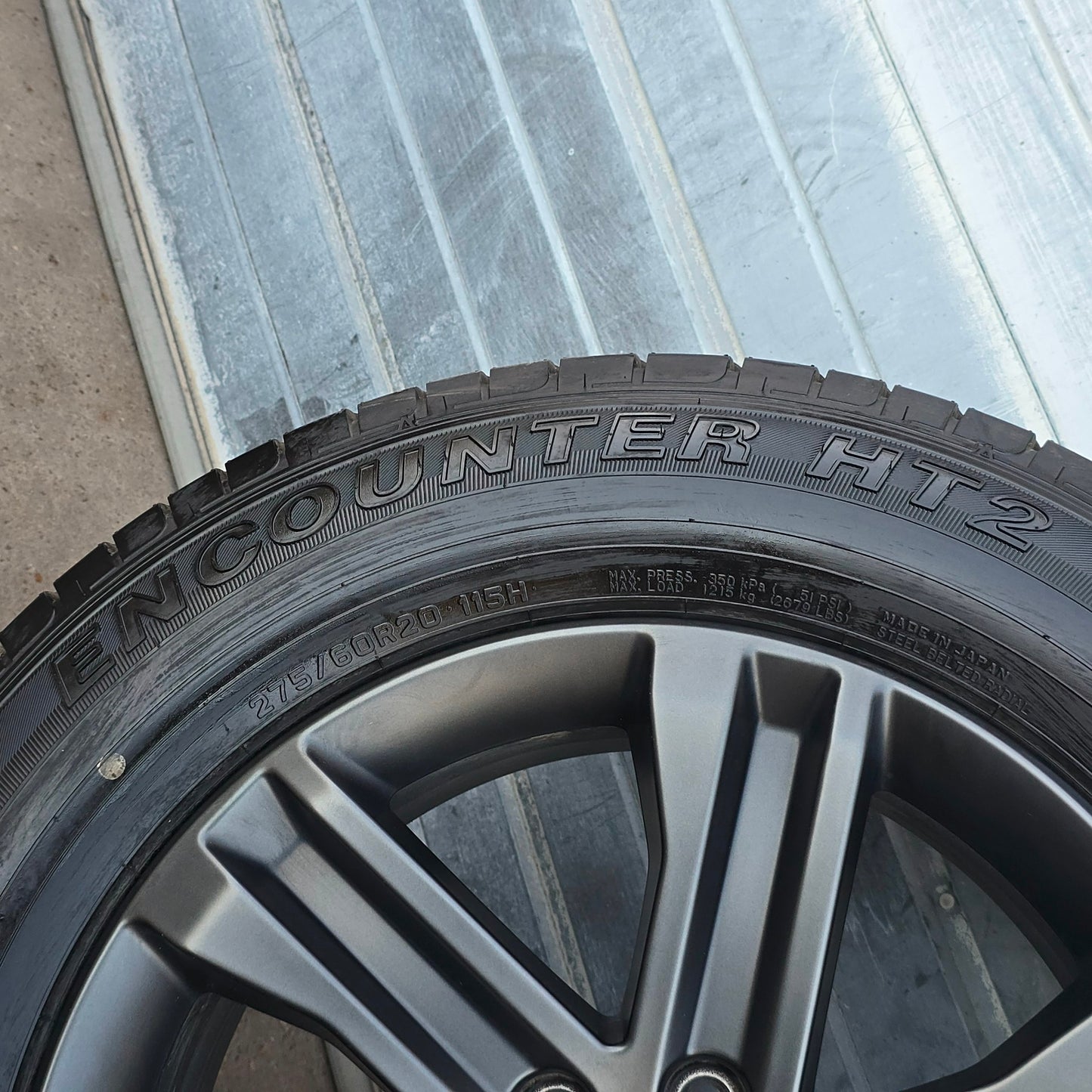 2021-2023 20" FORD F150 DARK GREY WHEELS TIRES ML3Z1007GA #4502
