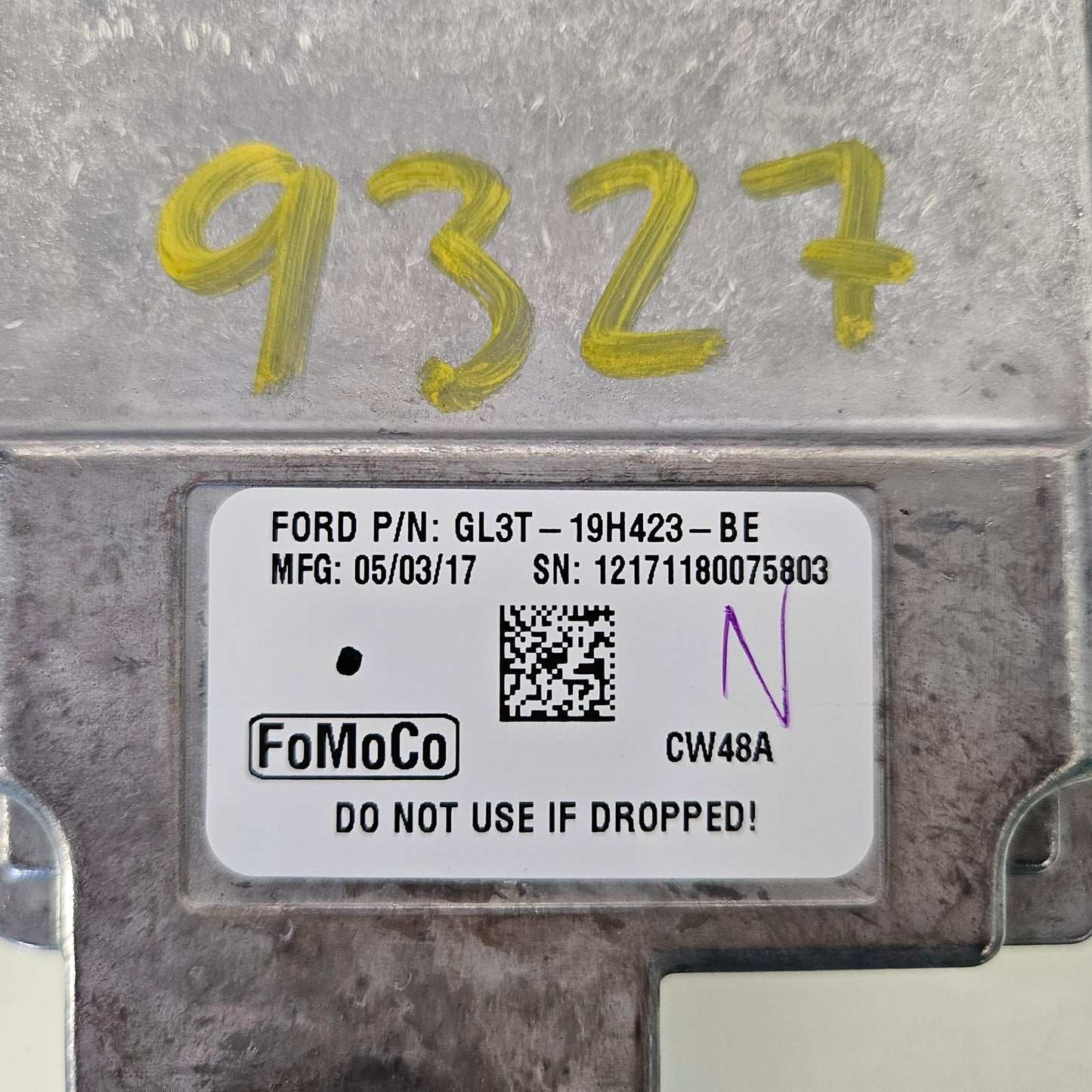 2016-2017 FORD  F150 PARK ASSIST CAMERA CONTROL MODULE OEM GL3T-19H423-BE #3027