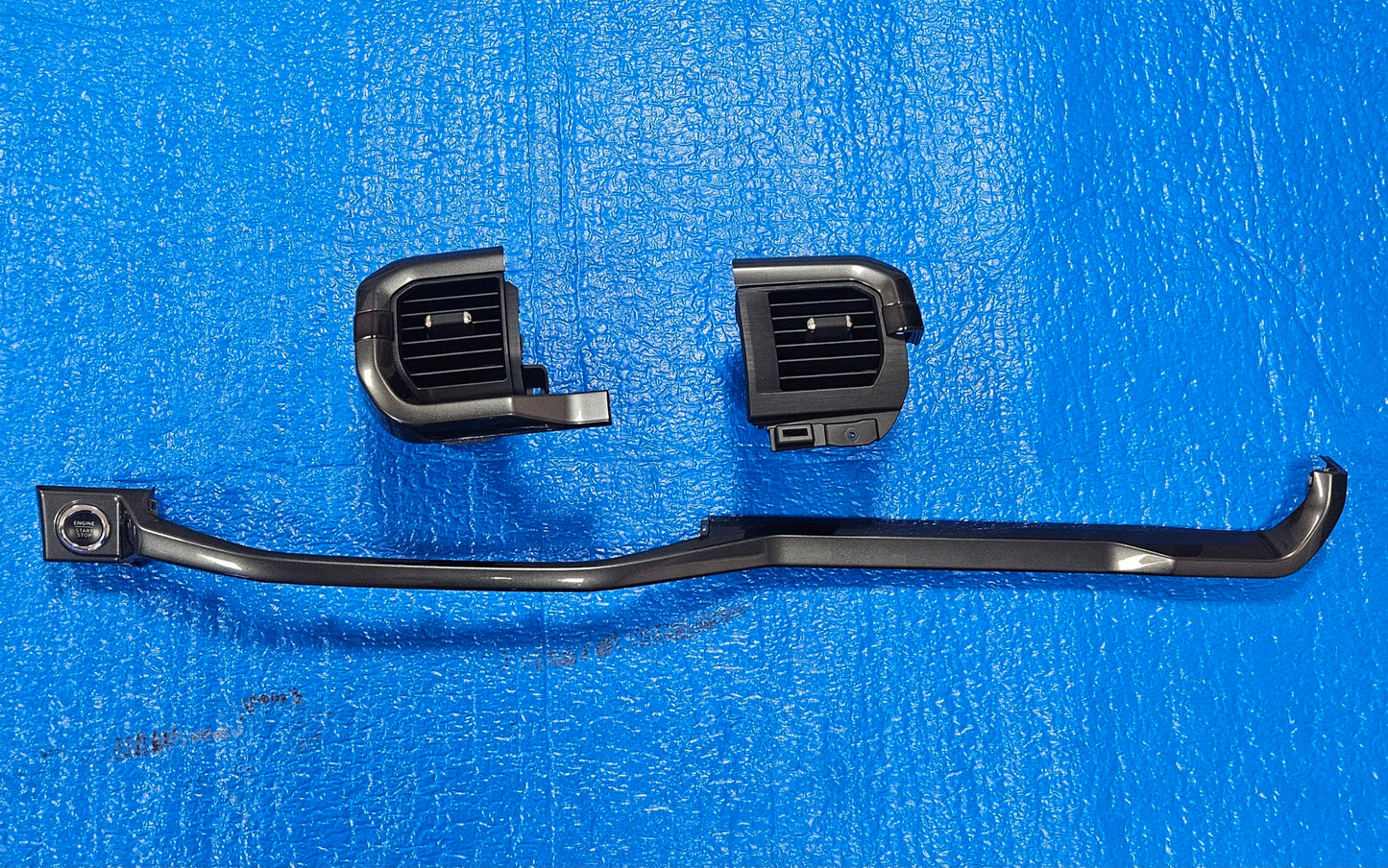 2021-2025 FORD F150 SPORT DARK ANO BLACK DASH TRIM MOLDING PUSH START VENT #3356