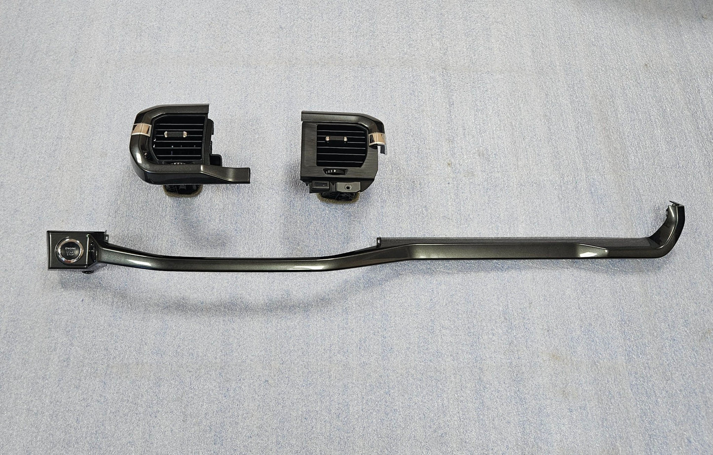 2021-2025 FORD F150 SPORT DARK GRAY DASH TRIM MOLDING PUSH START VENT #3368