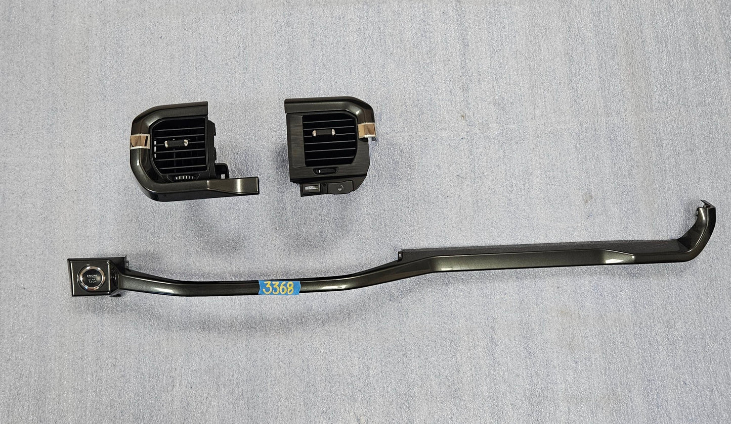 2021-2025 FORD F150 SPORT DARK GRAY DASH TRIM MOLDING PUSH START VENT #3368