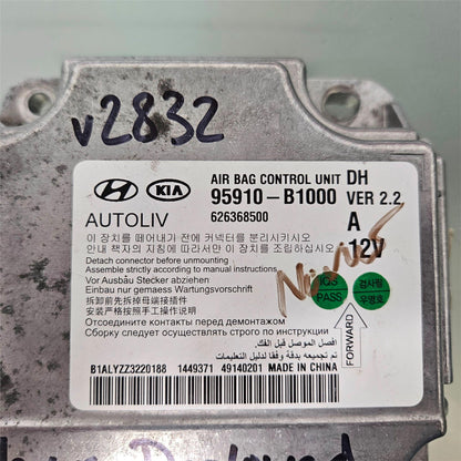 2015-2016 GENESIS G80 SRS CONTROL MODULE OEM 95910-B1000 #3383