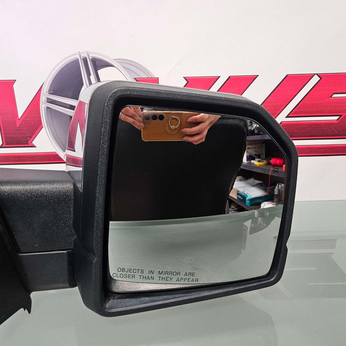 2015-2017 FORD F150 RIGHT PASSENGER MIRROR BLIND SPOT POWER FOLD CAMERA #3414