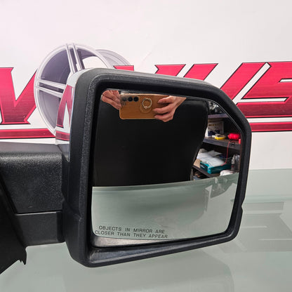 2015-2017 FORD F150 RIGHT PASSENGER MIRROR BLIND SPOT POWER FOLD CAMERA #3414
