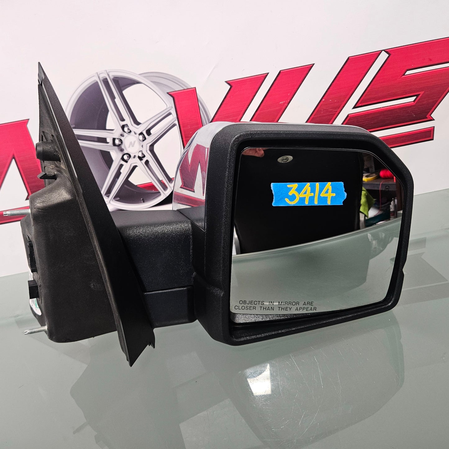 2015-2017 FORD F150 RIGHT PASSENGER MIRROR BLIND SPOT POWER FOLD CAMERA #3414