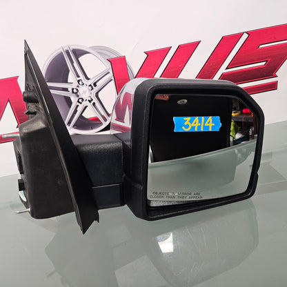2015-2017 FORD F150 RIGHT PASSENGER MIRROR BLIND SPOT POWER FOLD CAMERA #3414