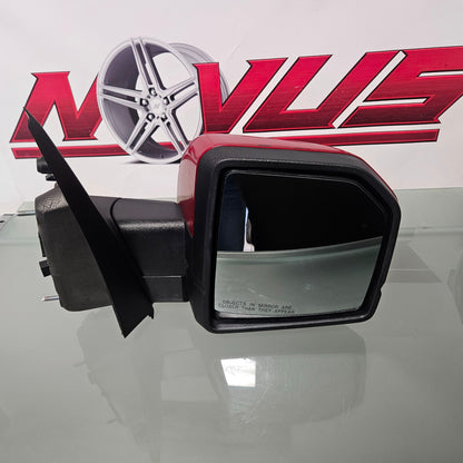 2015-2020 FORD F150 RIGHT PASSENGER MIRROR BLIND SPOT POWER FOLD CAMER RED #3416