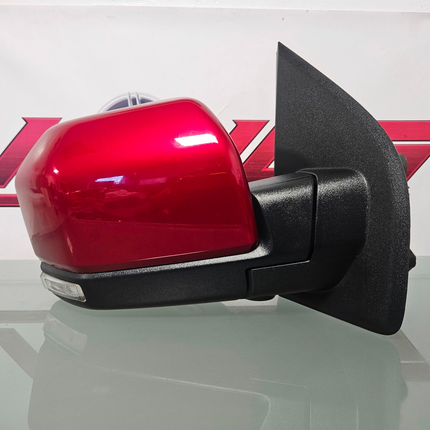 2015-2020 FORD F150 RIGHT PASSENGER MIRROR BLIND SPOT POWER FOLD CAMER RED #3416