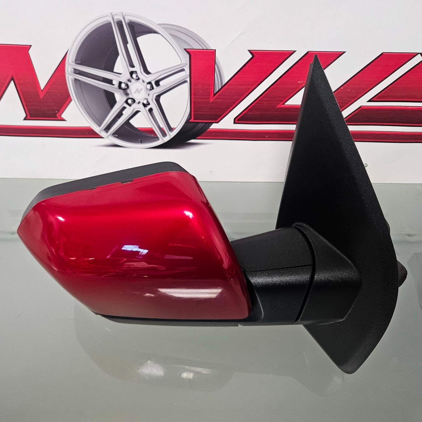 2015-2020 FORD F150 RIGHT PASSENGER MIRROR BLIND SPOT POWER FOLD CAMER RED #3416