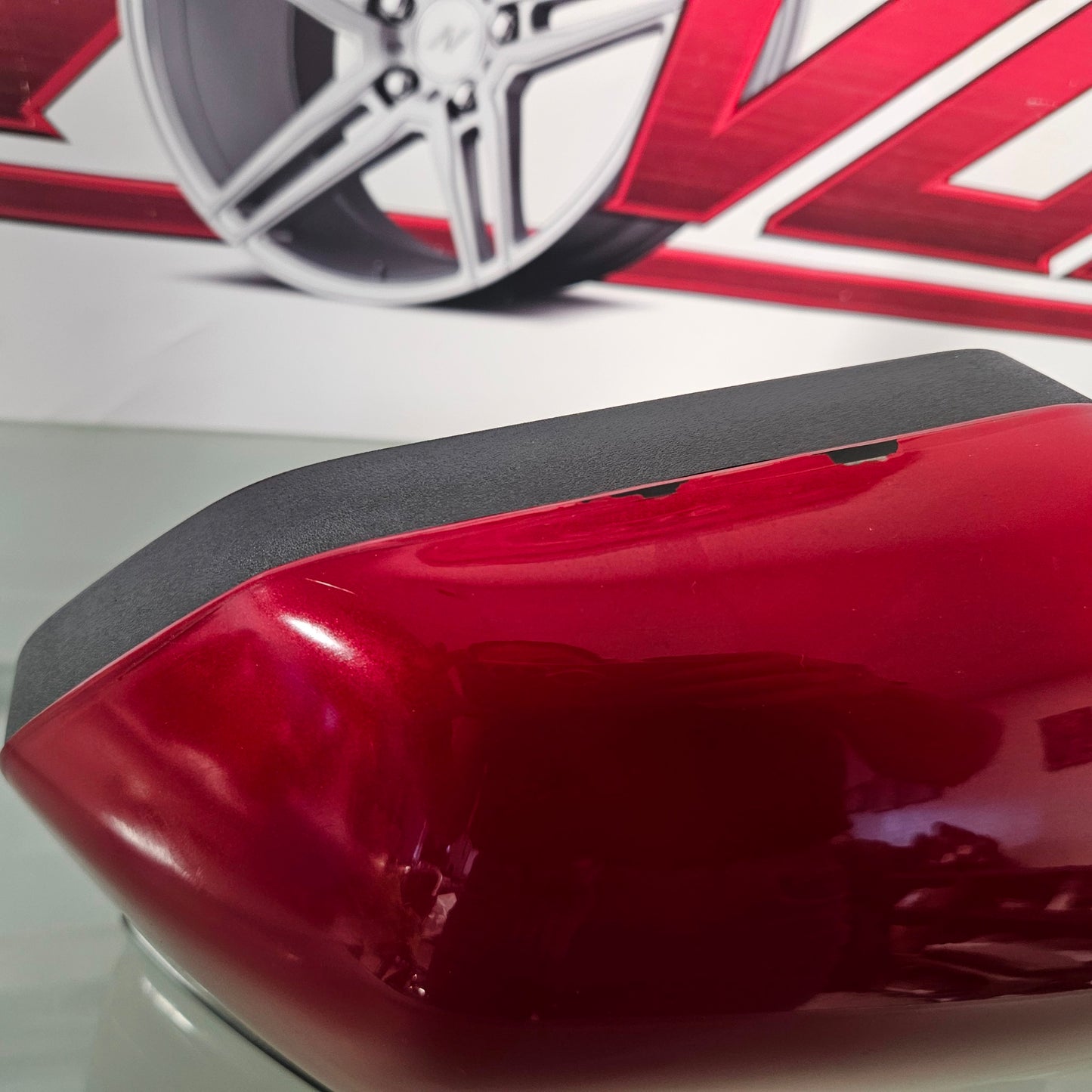 2015-2020 FORD F150 RIGHT PASSENGER MIRROR BLIND SPOT POWER FOLD CAMER RED #3416