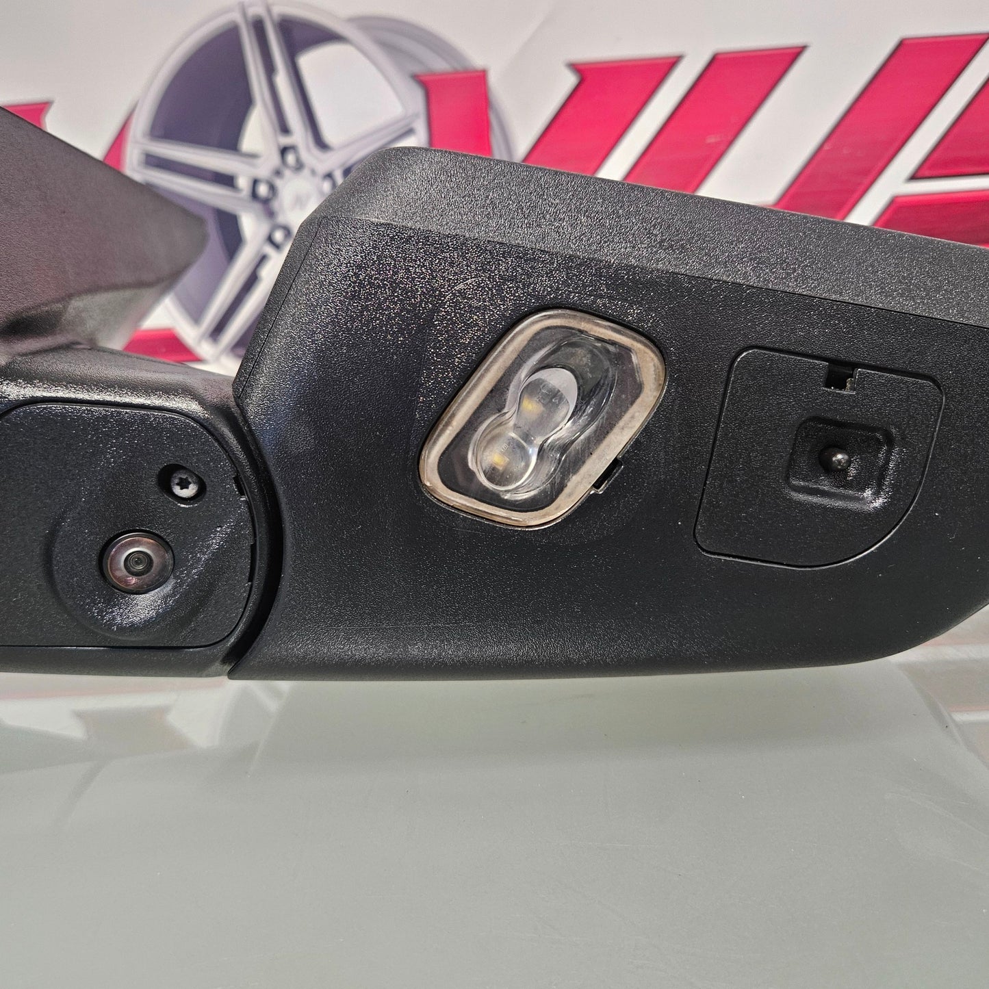 2015-2020 FORD F150 RIGHT PASSENGER MIRROR BLIND SPOT POWER FOLD CAMER RED #3416