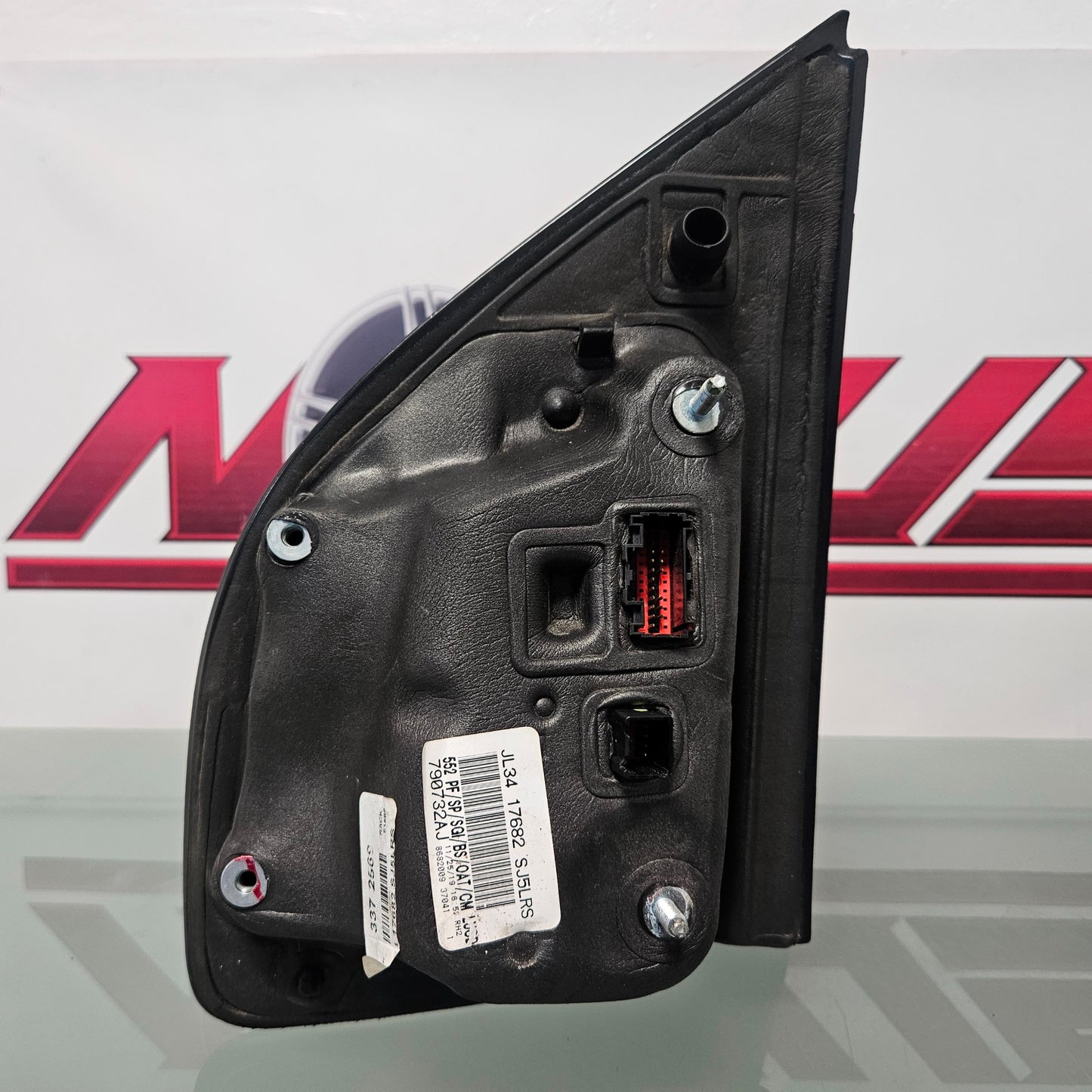 2015-2020 FORD F150 RIGHT PASSENGER MIRROR BLIND SPOT POWER FOLD CAMER RED #3416