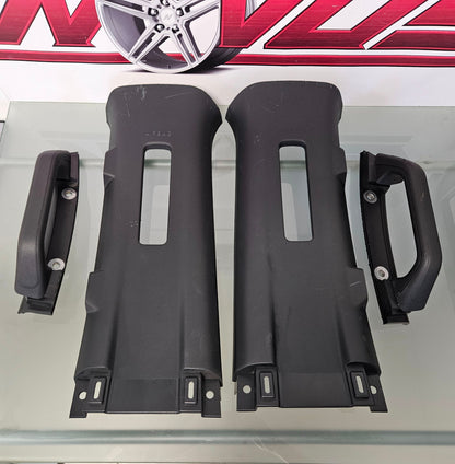 2021-2025 FORD F150 LEFT AND RIGHT B PANEL PILLAR TRIM COVER MOLDING BLACK #3427