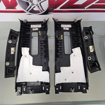 2021-2025 FORD F150 LEFT AND RIGHT B PANEL PILLAR TRIM COVER MOLDING BLACK #3427