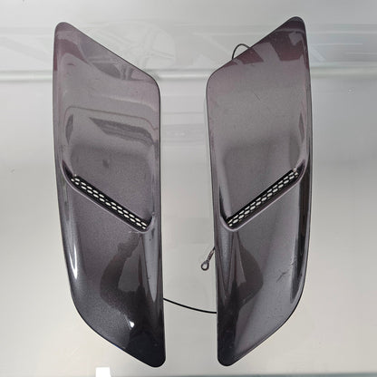 2015-2017 FORD MUSTANG LEFT RIGHT HOOD SCOOP VENT GRILLE COVER LED LIGHT #3428