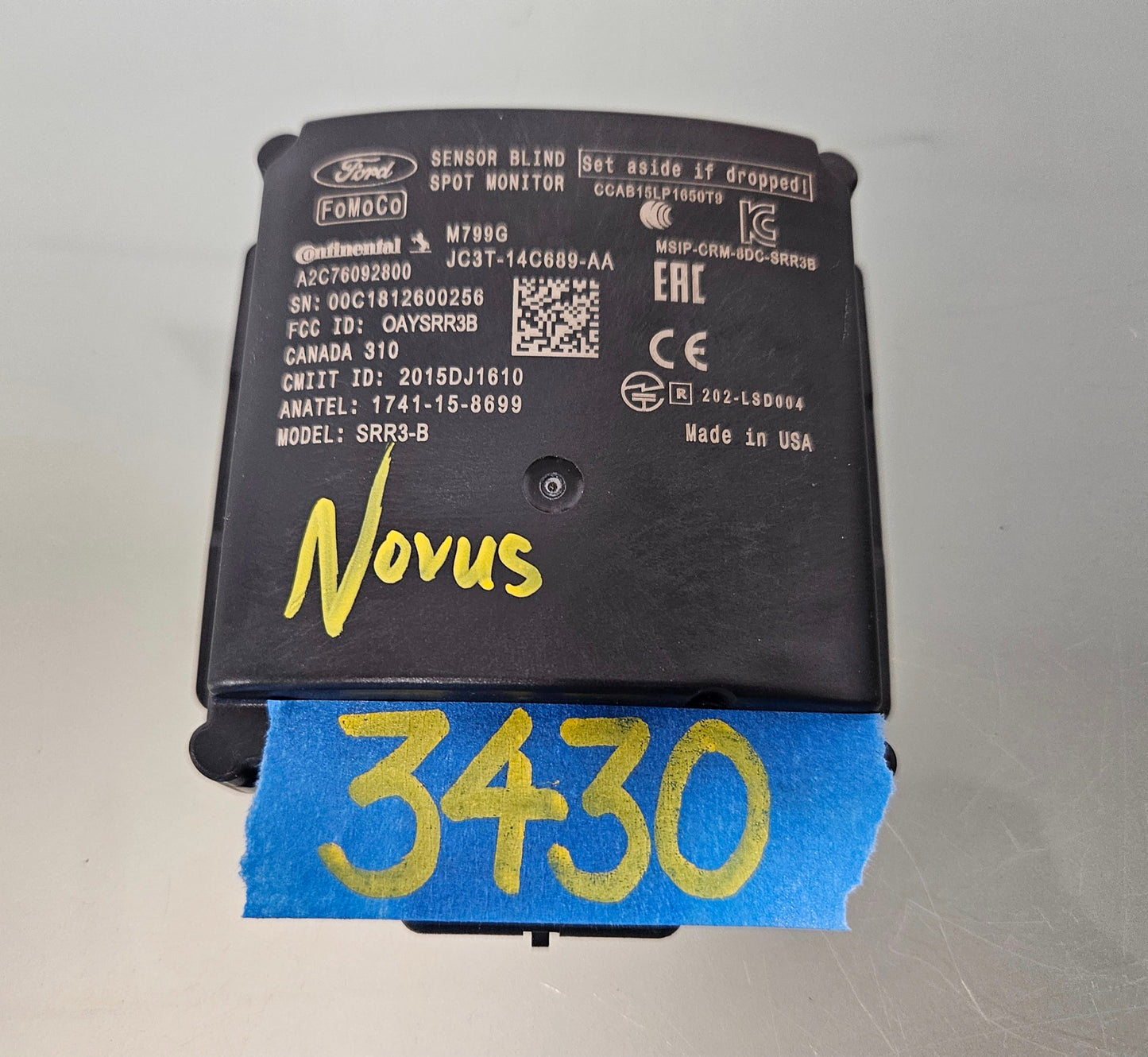 2018-2020 FORD F150 REAR BLIND SPOT SENSOR MODULE OEM JC3T-14C689-AA  #3430
