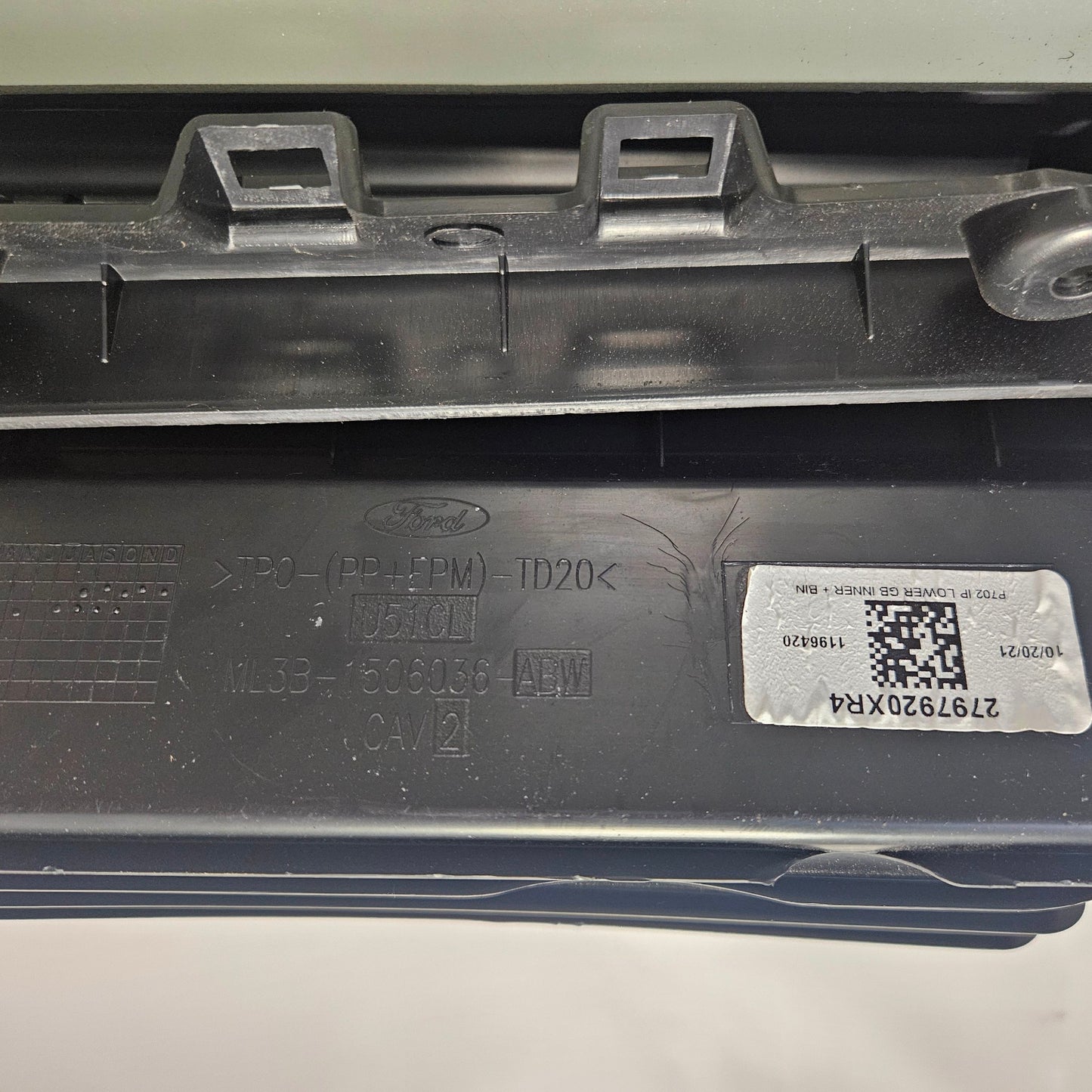 2021 2022 2023 2024 2025 FORD F150 BLACK GLOVE BOX STORAGE ML3B-1506036 #3475