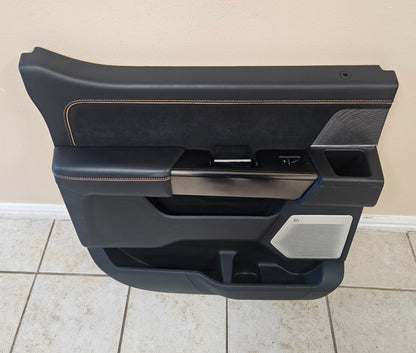 2021-2025 FORD PLATINUM F150 REAR DOOR PANEL LEFT DRIVER BLACK 22 23 24 #3508