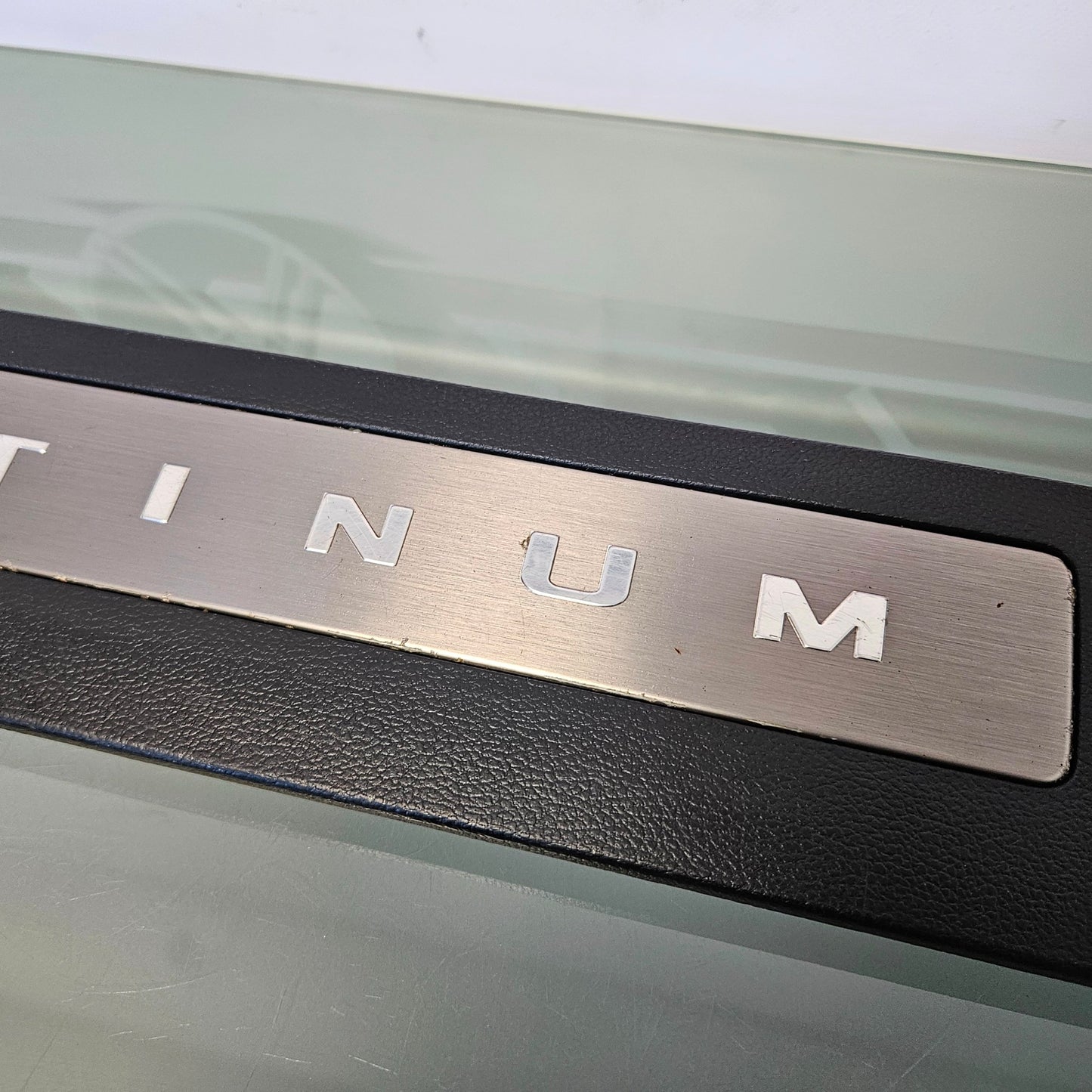 2021-2025 FORD F150 PLATINUM INTERIOR TRIM SILL SCUFF PLATE BLACK 22 23 24 #3598