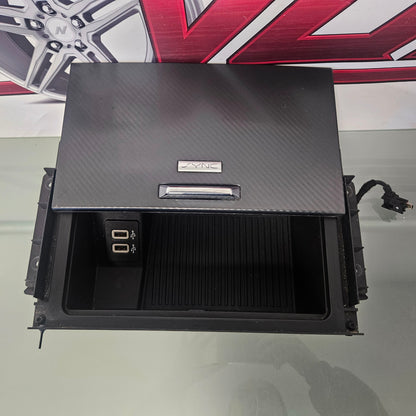 2015-2020 FORD F150 CENTER CONSOLE LID TRAY COVER USB PORT FL3B-15045P77-A #3633