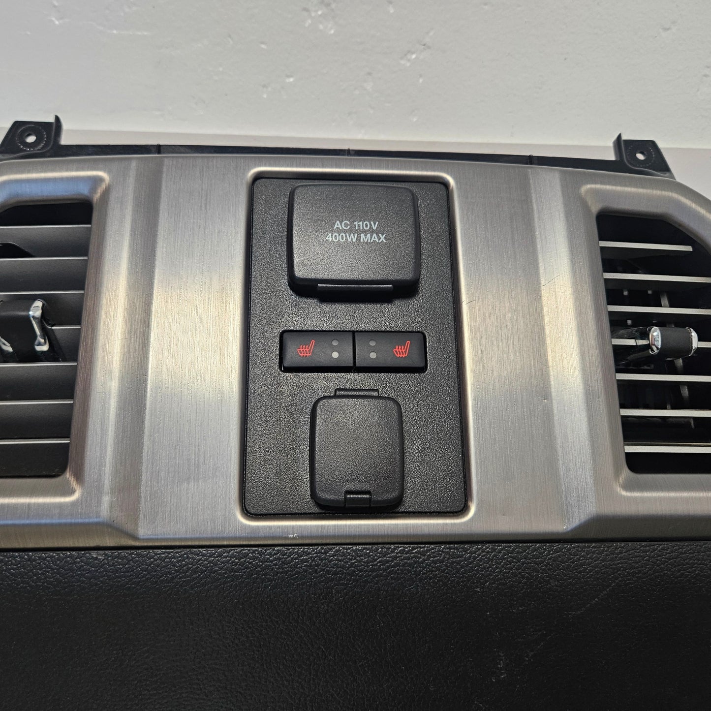 2015-2020 FORD F150 CENTER CONSOLE PLATINUM REAR BACK TRIM COVER A/C PANEL #3640