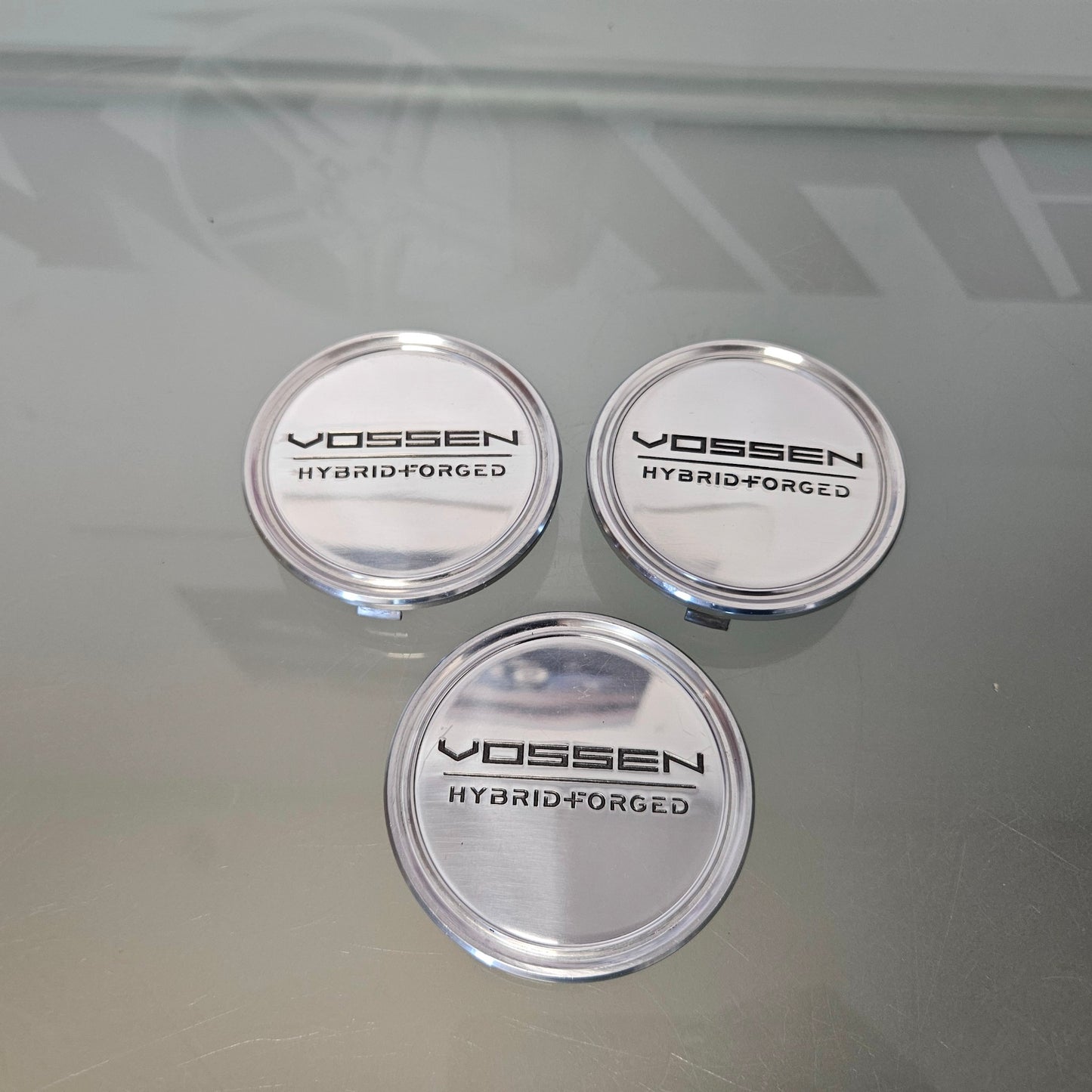 3 VOSSEN WHEELS HYBRID FORGED CENTER CAPS HF6 HFX VFS #3652