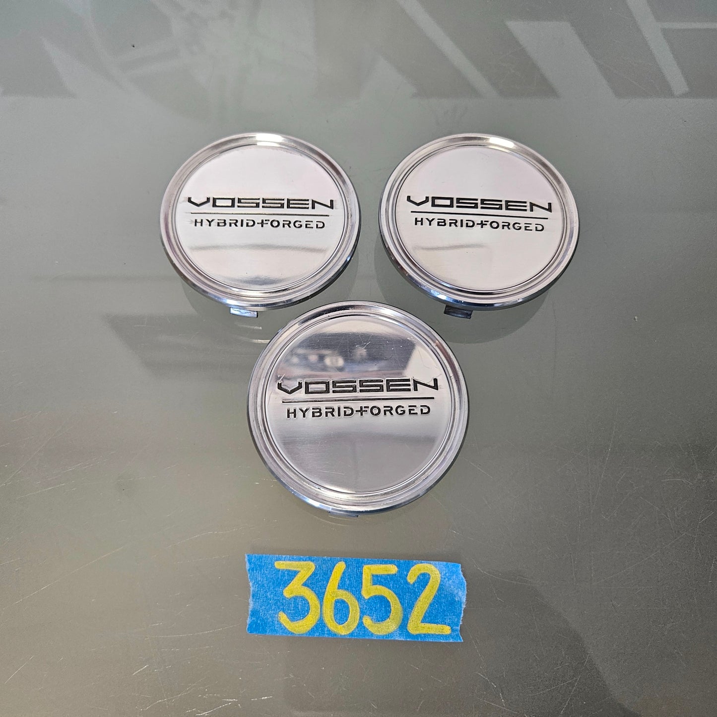 3 VOSSEN WHEELS HYBRID FORGED CENTER CAPS HF6 HFX VFS #3652