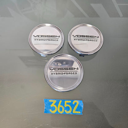 3 VOSSEN WHEELS HYBRID FORGED CENTER CAPS HF6 HFX VFS #3652