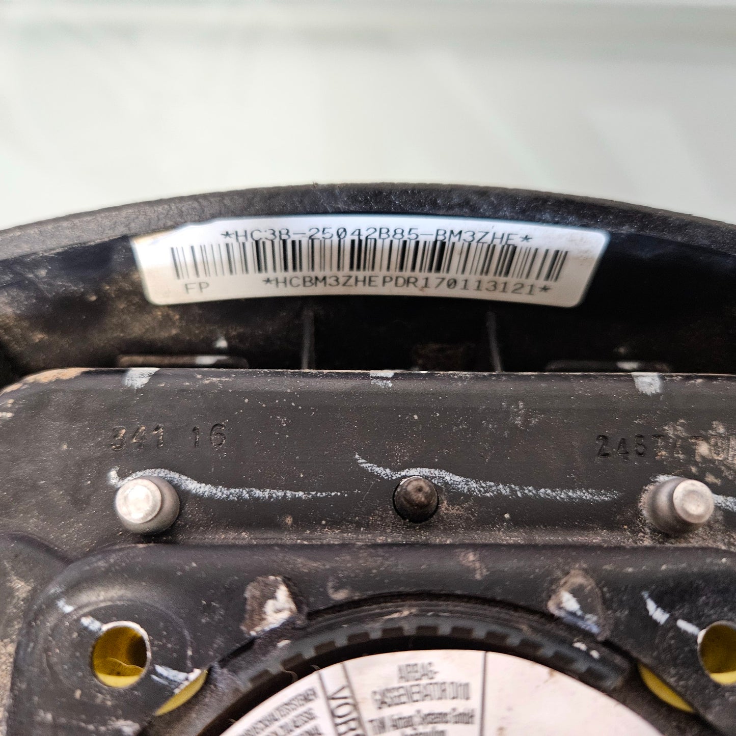 2017-2024  FORD F250 F350 DRIVER STEERING WHEEL BLACK #3669