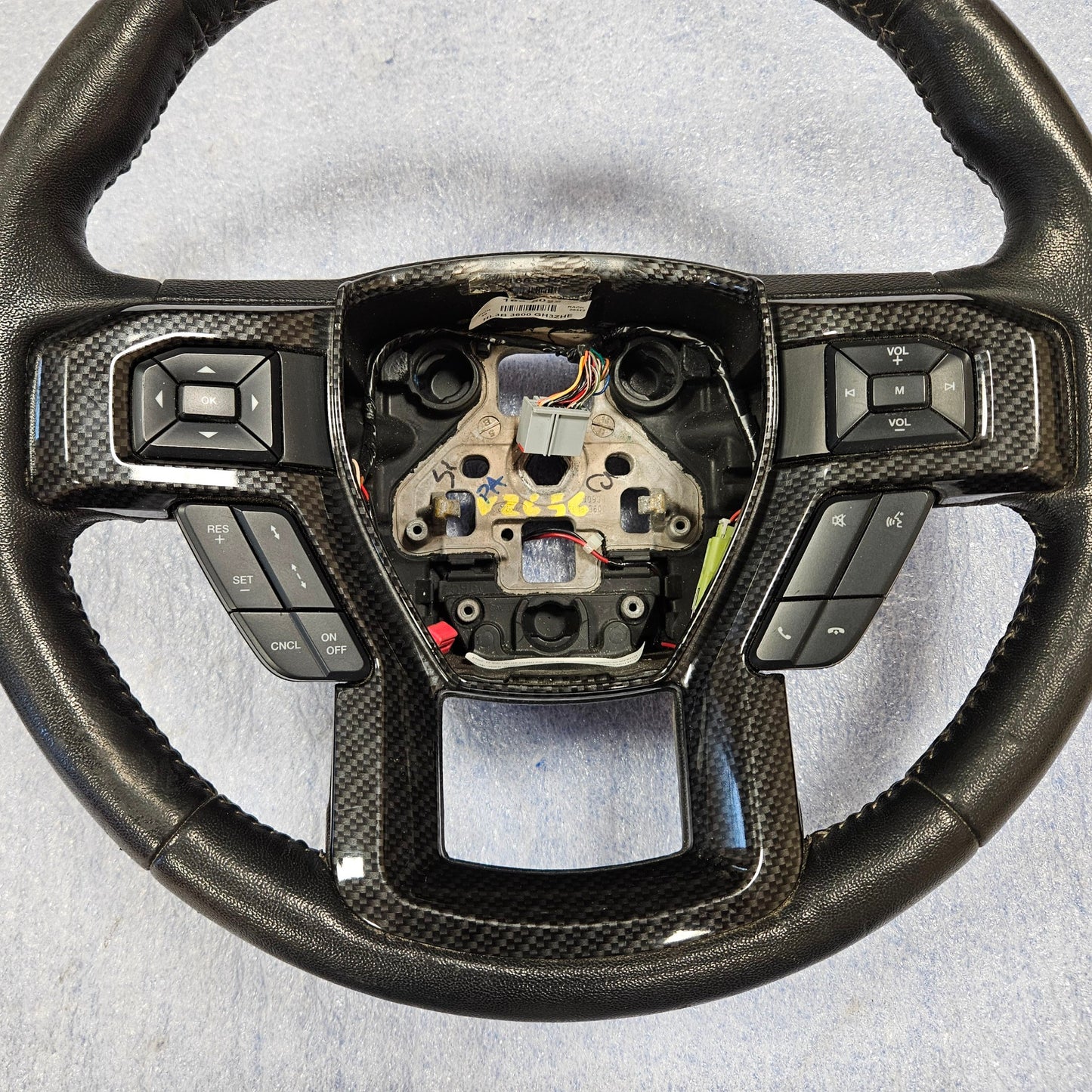 2015-2020 FORD F150 STEERING WHEEL DASH BEZEL AIR VENT TRIM CARBON FIBER  #3685