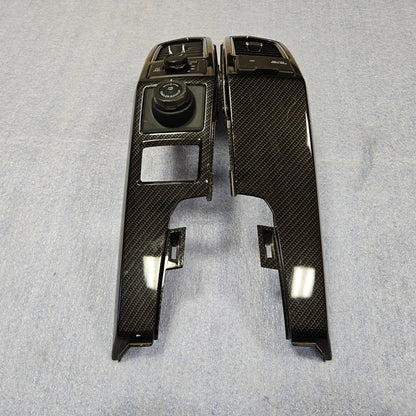 2015-2020 FORD F150 STEERING WHEEL DASH BEZEL AIR VENT TRIM CARBON FIBER  #3685
