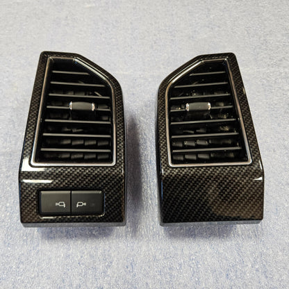 2015-2020 FORD F150 STEERING WHEEL DASH BEZEL AIR VENT TRIM CARBON FIBER  #3685