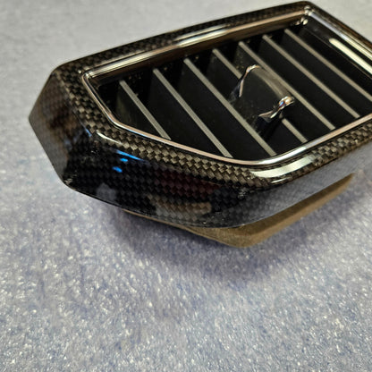 2015-2020 FORD F150 STEERING WHEEL DASH BEZEL AIR VENT TRIM CARBON FIBER  #3685