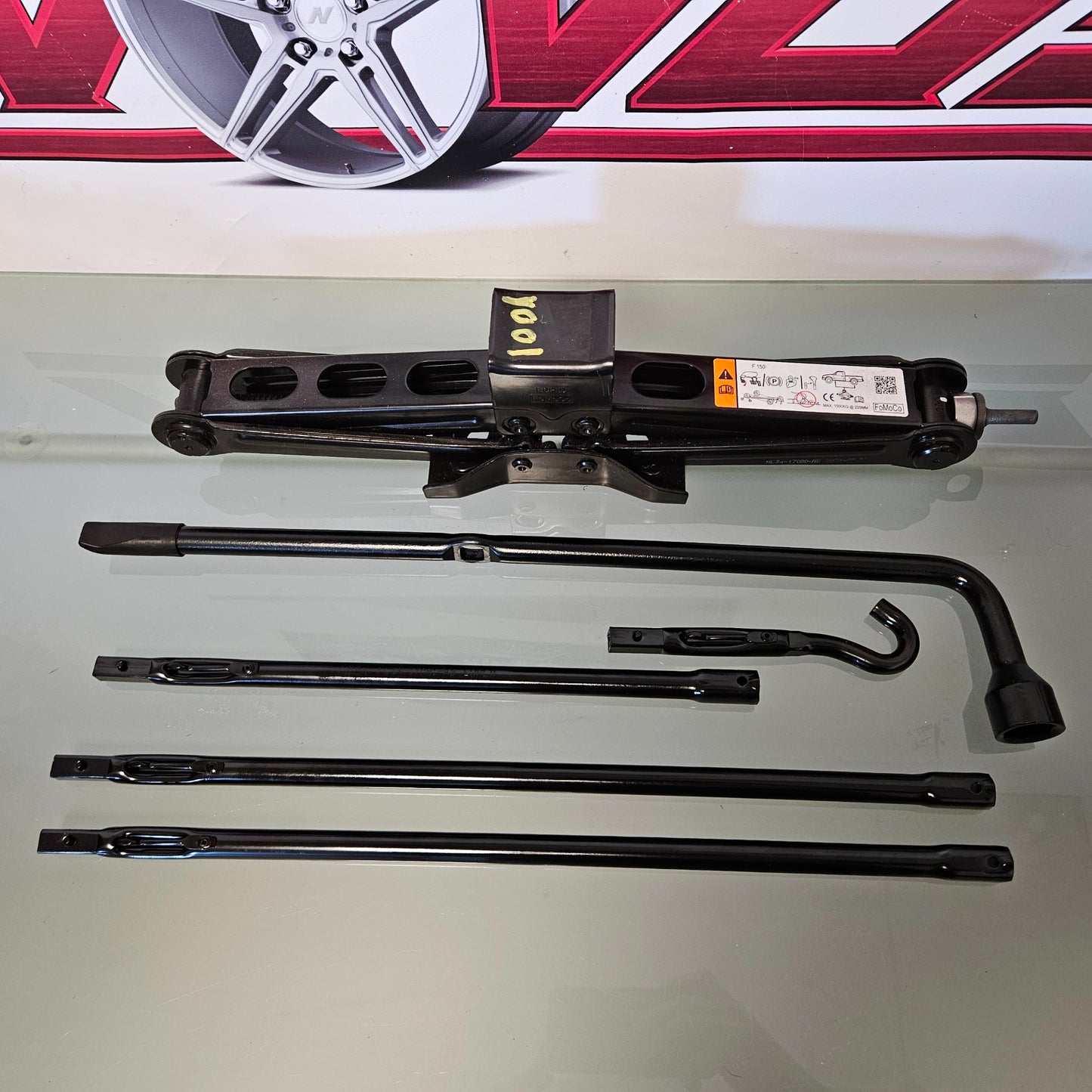 2021-2024 FORD F150 SPARE TIRE JACK & TOOL KIT SET ML34-17080-AB 22 23 #3698
