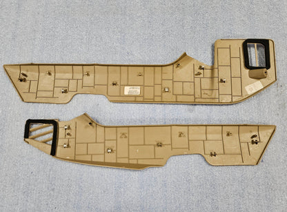 2015-2020 FORD F150 LEFT AND RIGHT CENTER CONSOLE TRIM MOLDING COVER CAMEL #3712