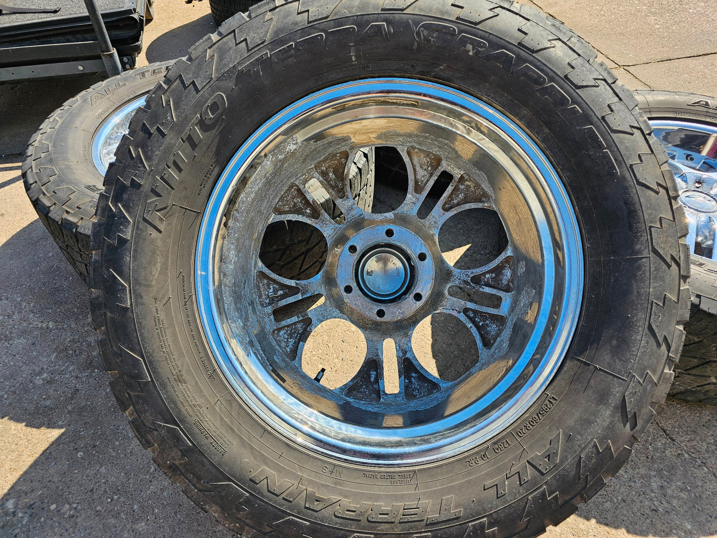 20" BZO CHROME WHEELS & NITTO TIRES CHEVY SILVERADO TAHOE GMC SIERRA #2006