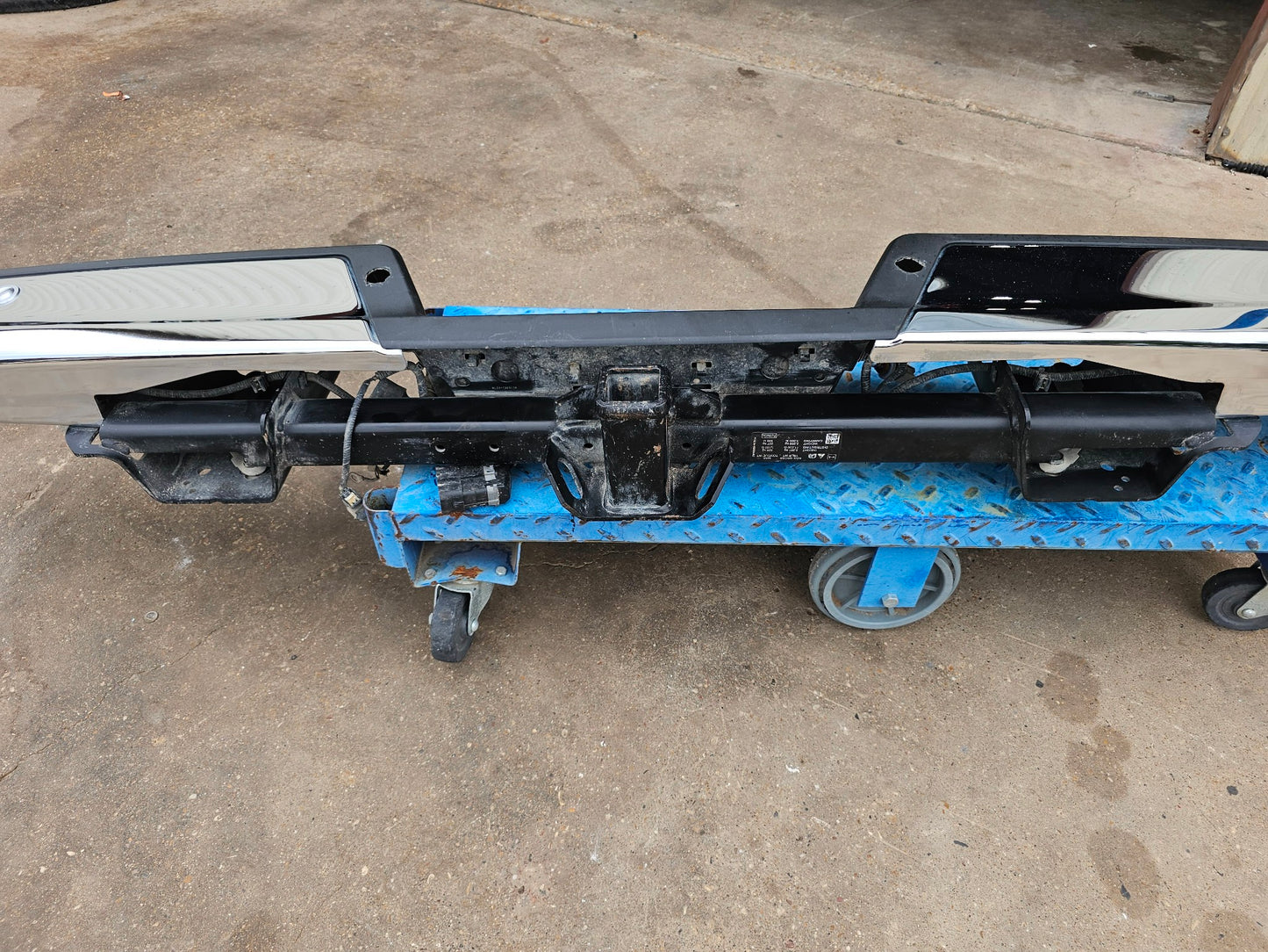 2021-2024 FORD F150 CHROME REAR BUMPER HITCH PARKING SENSORS 2022 2023 #3503