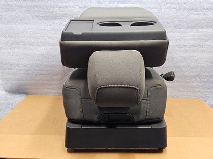 2015-2025 FORD F150 F250 F350 FRONT CENTER SEAT JUMP CONSOLE CLOTH GRAY #4052