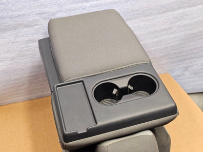 2015-2025 FORD F150 F250 F350 FRONT CENTER SEAT JUMP CONSOLE CLOTH GRAY #4052