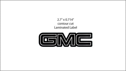 4 GMC SIERRA YUKON 1500 CENTER CAP LOGOS RED CHROME DECALS STICKERS 20 22 WHEELS