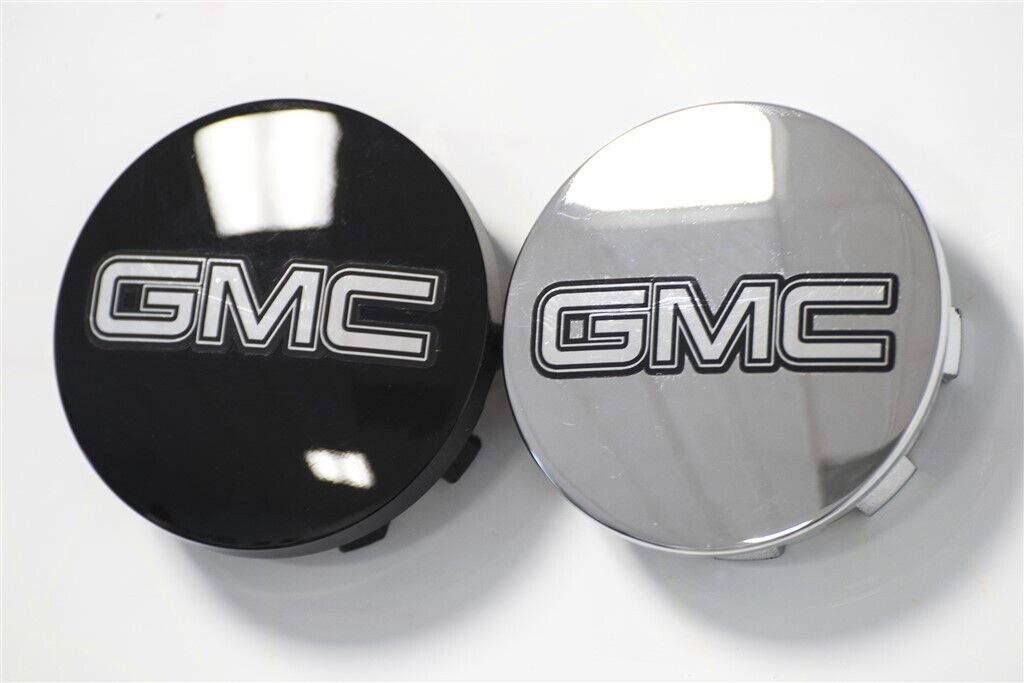 4 GMC SIERRA YUKON DENALI 2500 CENTER CAP LOGOS CHROME DECALS VINYL STICKERS 20