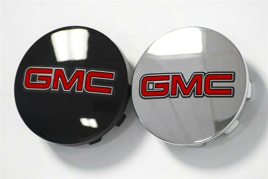 4 GMC SIERRA YUKON 2500 CENTER CAP LOGOS RED DECALS VINYL STICKERS 20 22 WHEELS