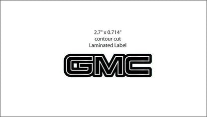 4 GMC SIERRA YUKON 2500 CENTER CAP LOGOS RED DECALS VINYL STICKERS 20 22 WHEELS