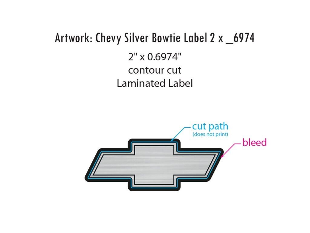 4-CHEVY CAMARO SILVERADO 2" CENTER CAP LOGO SILVER BOWTIE DECALS VINYL 20 WHEELS