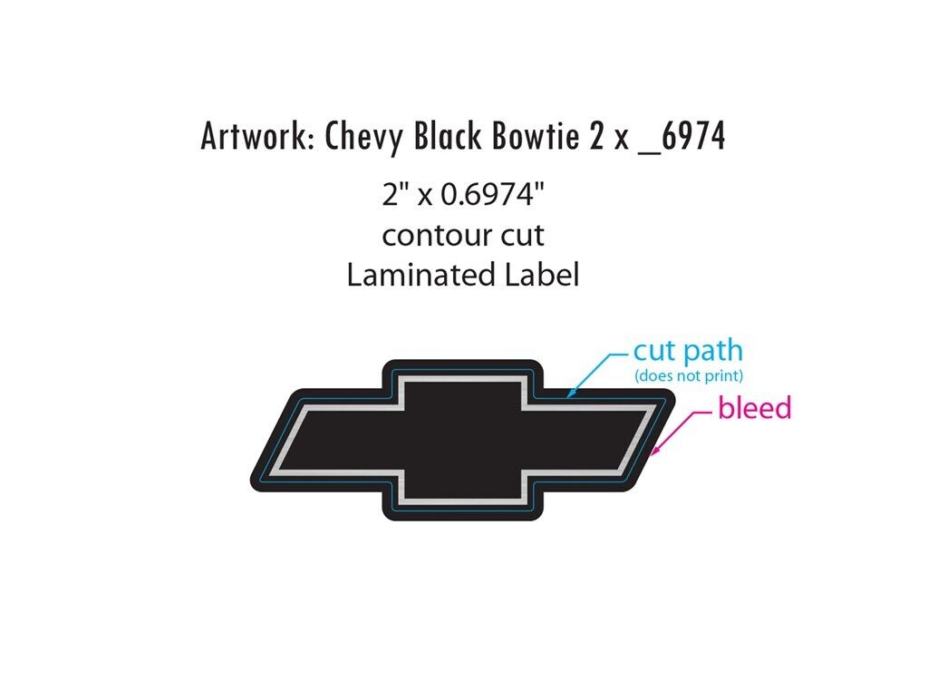 4-CHEVY CAMARO SILVERADO 2" CENTER CAP LOGO BLACK BOWTIE DECALS VINYL 20 WHEELS