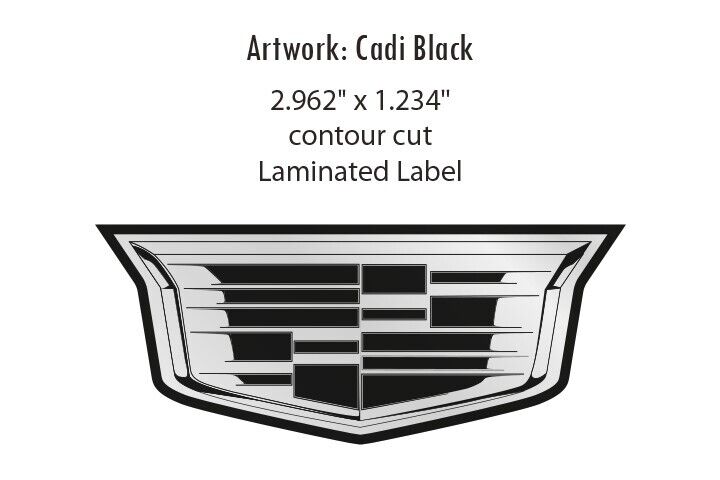 4 CADILLAC ESCALADE CTS ATS CENTER CAP LOGOS DECALS VINYL 20 22 WHEELS 8994